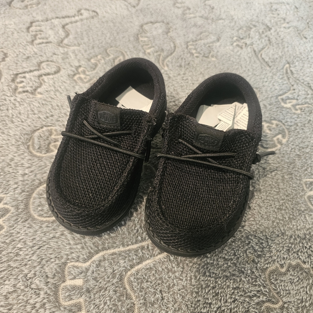 Kids Black Hey Dudes